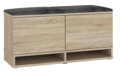 Botník s lavicí k sezení Sonoma/ Grey