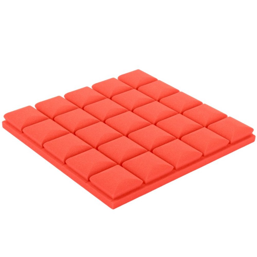 Akustikplatte - Würfel 50x50x5cm rot