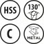 Acél- és öntöttvas fúrószár készlet NWKa M-25, 1,0-13,0 mm, csiszolt, HSS (25 db) 02725001-1