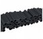 Belátásgátló szalag rögzítő klipsz 4,75cm, Dark Grey, 40db