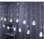 Ljuskaste kugle za zavjesu, 108 LED dioda, 3 m, hladno bijela