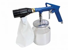 Peskalna pištola z posodo in materialom za peskanje 500g S-SG6PS