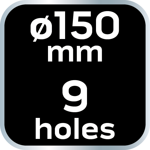Brusni diskovi 150 mm, P120, 5 kom, sa 9 rupa za 04-721 08-994