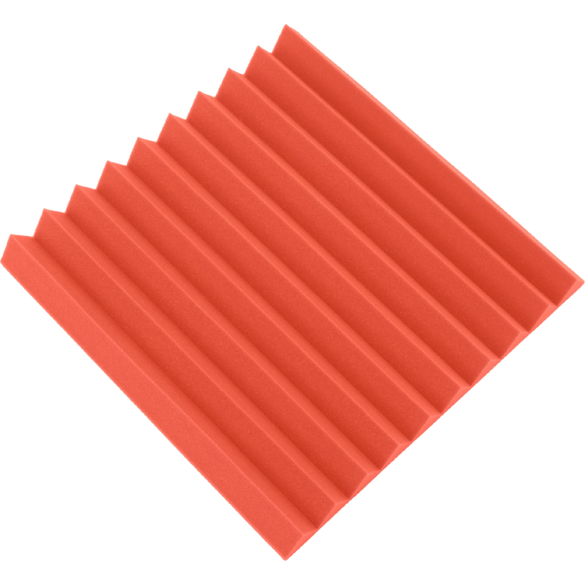 Akustična ploča - klin 50x50x5cm crvena