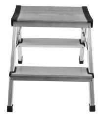 Scară dublă din aluminiu, mică, până la 125kg