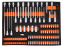 Cărucior pentru scule de atelier 258pcs - 7 sertare KD1067