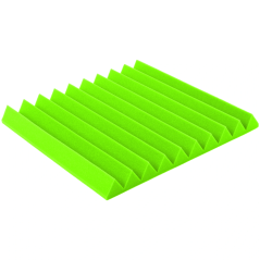 Akustična plošča - klin 50x50x5cm sijajno zelena