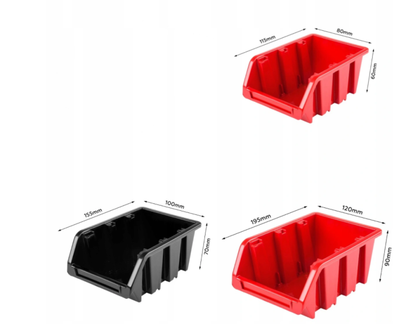 Stena na náradie 172x78cm + 53 boxov