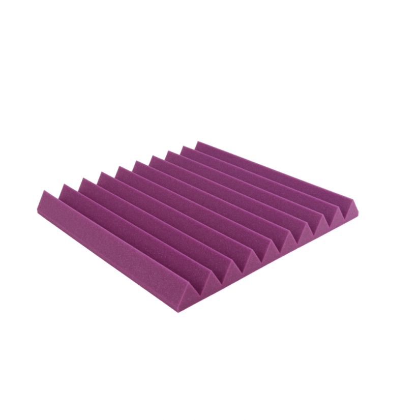 Akustikplatte - Keil 50x50x5cm lila