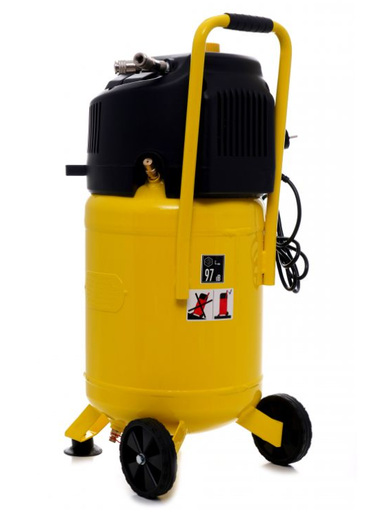 Vertikalni zračni kompresor 30L, 10bar, 1,5kW, 2HP, 240l/min, 230V, mobilni, za delavnice/avtomobilsko industrijo, Kraft&Dele KD1417