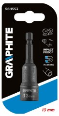 Ütvecsapó hüvely, mágneses 13 x 65 mm 56H553