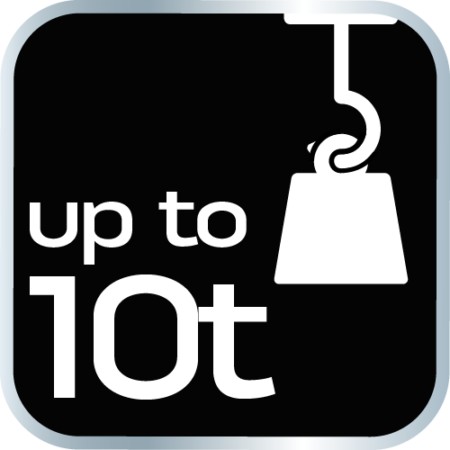 Hydraulische Hebebühne 10 t, 230-460 mm 10-454