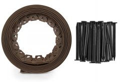 Ágyásszegély 40mm 10m szögekkel Brown EASY BORDER