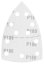 Velcro brusni papir, željezo 102 x 152 mm, P180, 5 kom, s 11 rupa 58T306
