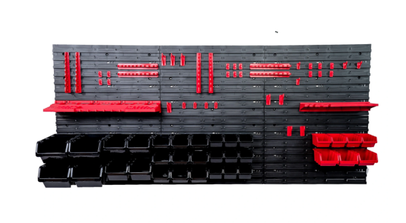 Stena na náradie 172x78cm + 33 boxov