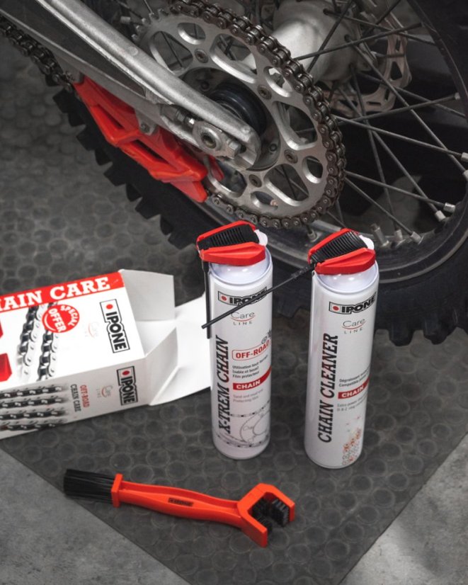 Kettenpflegeset mit Bürste Ipone Off Road Chain