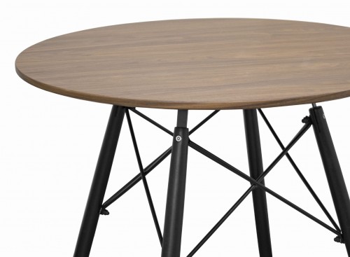 Masă rotundă ANELLO Dark Ash 80cm