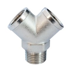 1/4" Y-Verteiler 1x aus. 2x innen. 37611