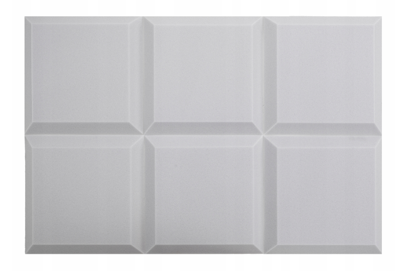 Akustična trapezna ploča 50x50 cm, debljina 5 cm, svijetlosiva