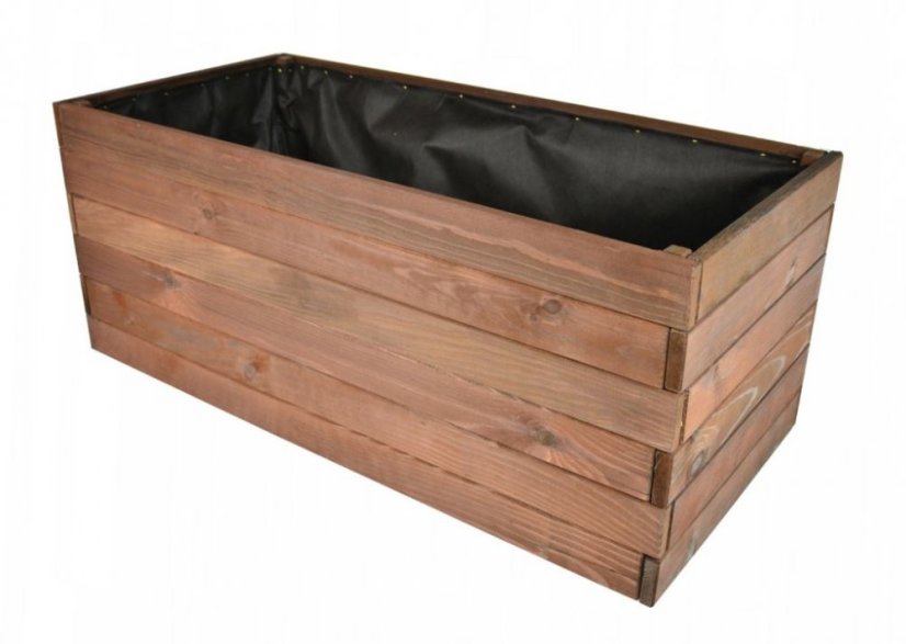 Ghiveci de lemn Maron 80x38x33cm