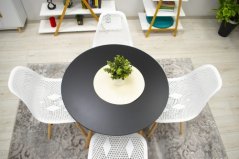 Étkező szék skandináv stílusban White Grid