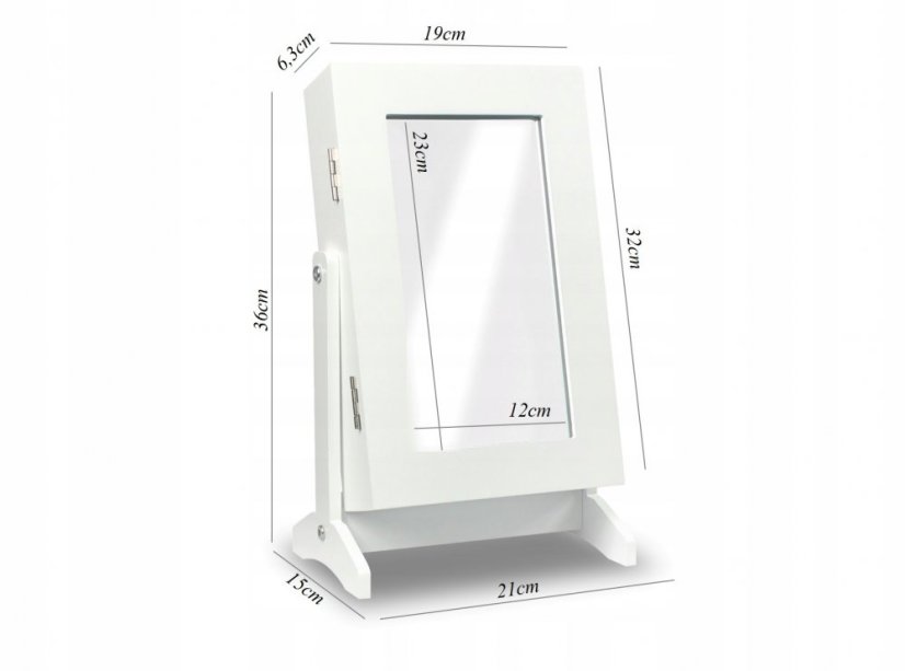 Tükör ékszer tárolóval CARA