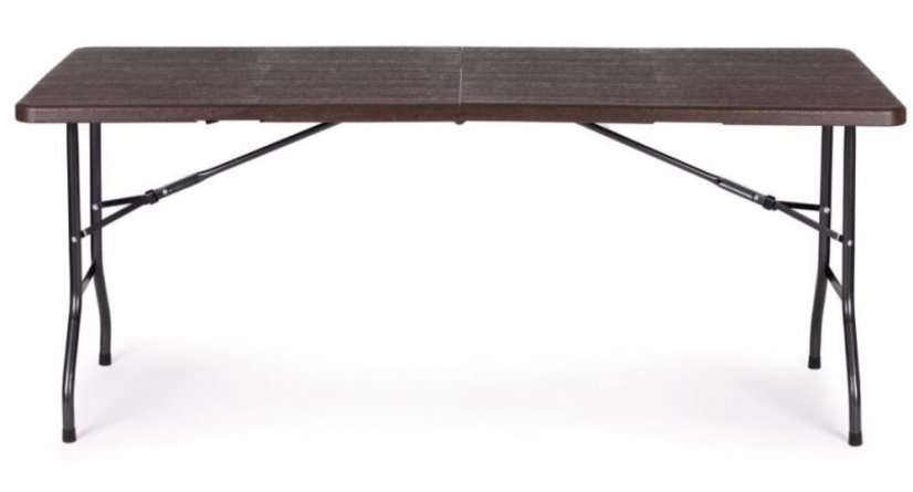Catering készlet asztal + 2 pad 180cm Wooden Brown