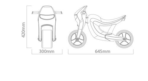 Kinder-Roller Speedee Rot