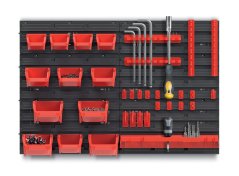 Perete pentru scule 78x52cm + 12 cutii și mânere