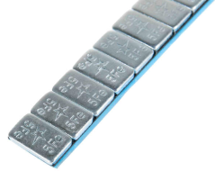 Samoljepljivi uteg SILVER Round 60g pasik (5g) 100 kom