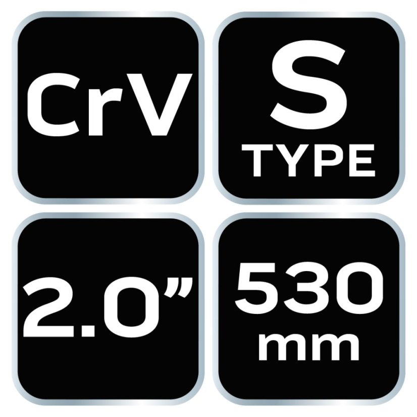 Cheie pentru țevi tip "S", 530 mm, 2,0" 02-422