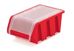 Plastični zaboj z možnostjo tesnjenja 195x120x90mm Rdeč
