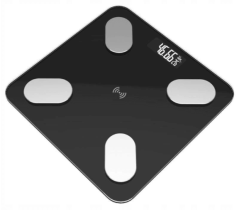 Analitična osebna teža Bluetooth Black Shape
