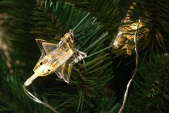 Světýlka na baterky 10LED 1,8m teplá bílá Hvězdy