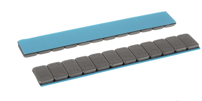 ALU SLIM - FE 12 x 5 g selbstklebendes Rundgewicht - eisengrau, 50 Stück