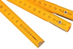 Összecsukható fa mérőszalag 1 m, sárga 26C011-1