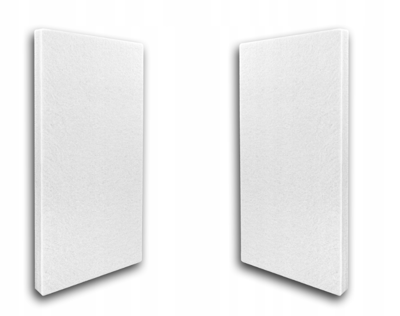 Akustický panel polyester 50x100cm, tloušťka 5cm, bílý