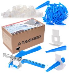 Sistem de nivelare pentru plăci ceramice, gheare, pene, cleme, set de 401 piese TA4113