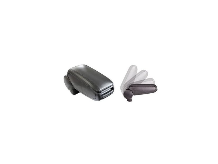 AUDI A4 (B6, B7) metalni adapter za naslon za ruku, crni, ekokoža