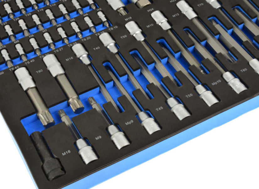 TORX dugókulcsok és bitek készlete 102db CRV G10833B