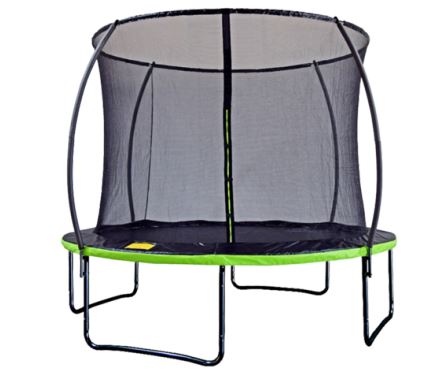 Trambulin 312cm + beltéri védőháló + lépcsők Green