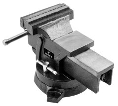 Zverák liatinový pevný s otočnou základňou, 125 mm 07A212