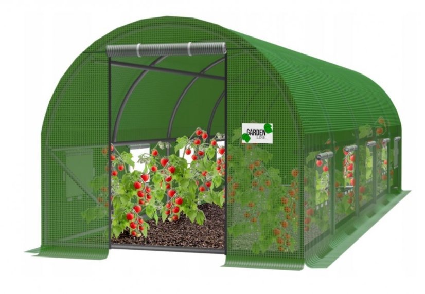 Garten Foliengewächshaus 3x8m mit UV-Filter