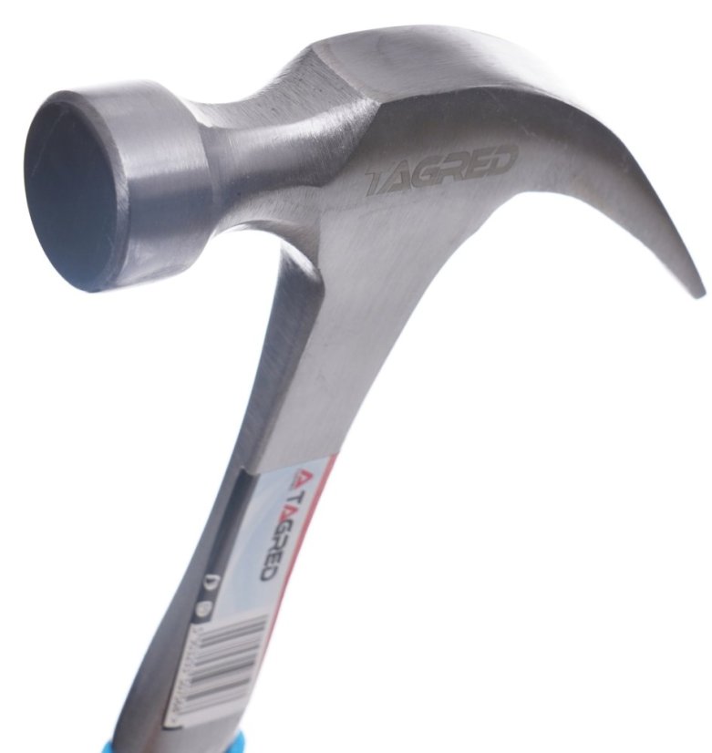 Geschmiedeter Zimmermannshammer, massiv – monolithisch, 450 g, TA1430