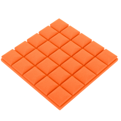 Akustična plošča - kocka 50x50x5cm oranžna