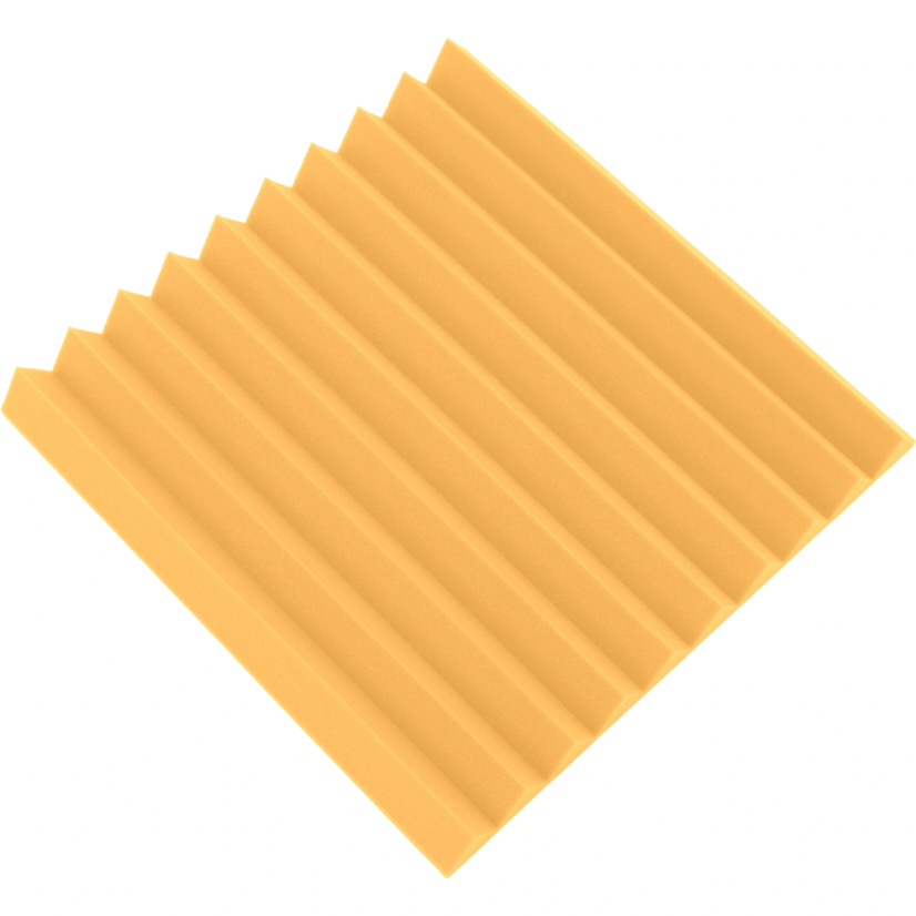 Akustikplatte - Keil 50x50x5cm gelb