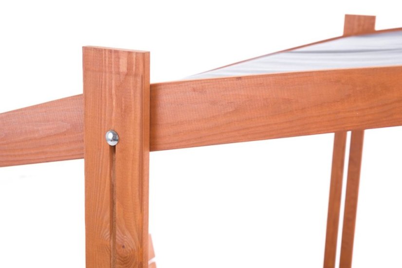 Sandkasten 120cm mit Bänken und Dach imprägniert + Abdeckung + Agrotextil Grau