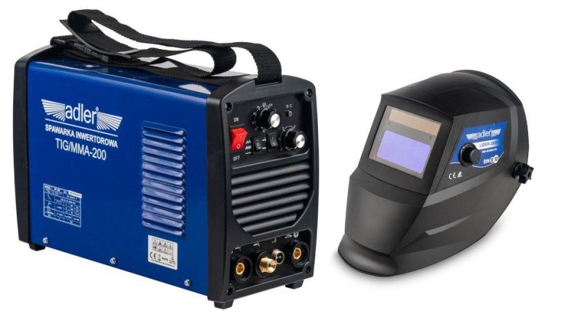 Aparat za zavarivanje Adler TIG-MMA-200A + LIDER-380S kaciga
