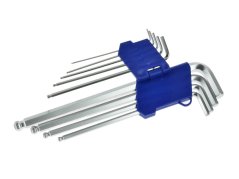 Imbuszkulcs készlet 1,5–10mm/230 mm 9 db