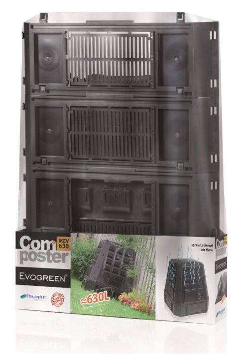 Kompostér 630L Black EVOGREEN